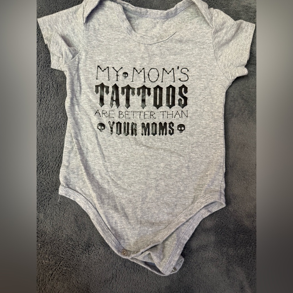 Gray Graphic Kids One Piece
